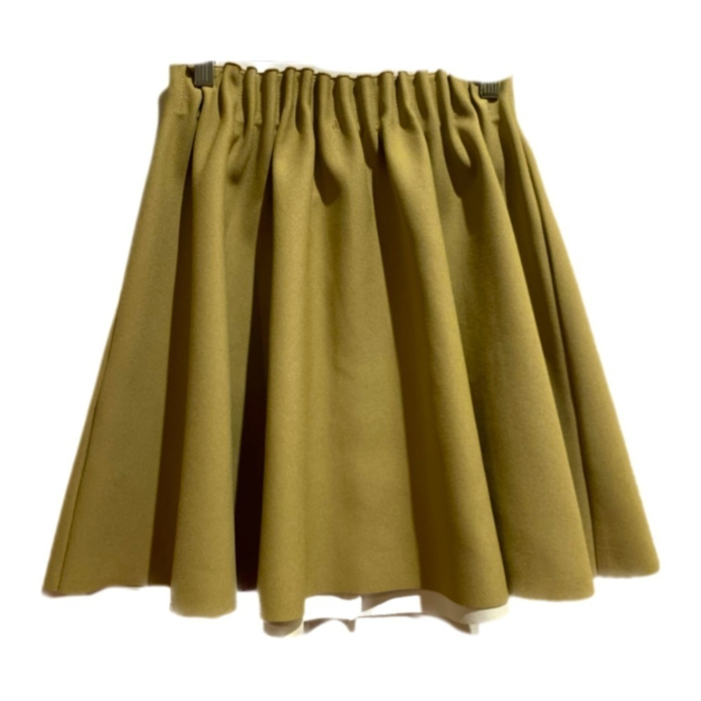 Zara Basics Beige Neutral Mini A Line skirt Ladies size Medium Polyester